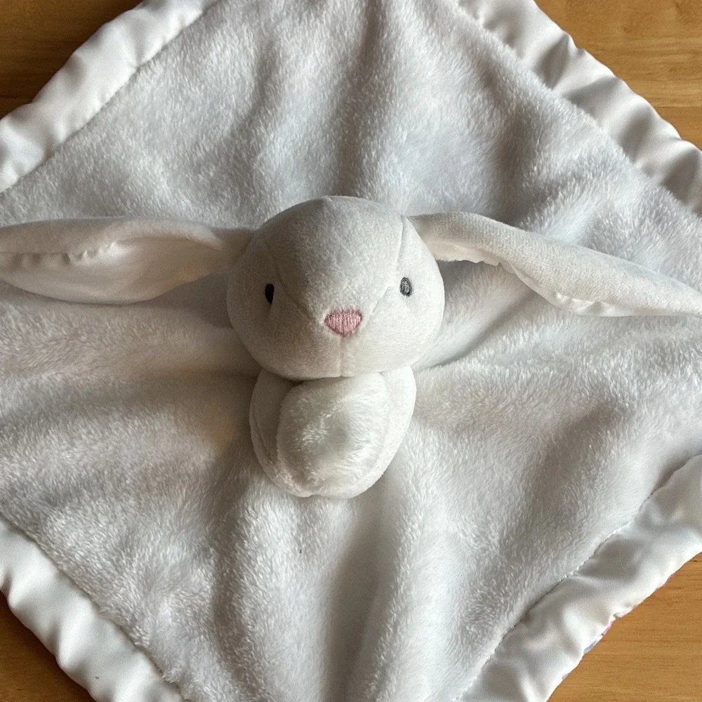 Carter's Just One You Bunny Lovey Security Blanket Plush Satin Soft